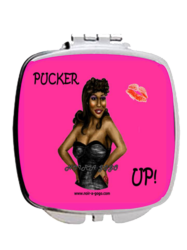 African American Pinup Girl Compact